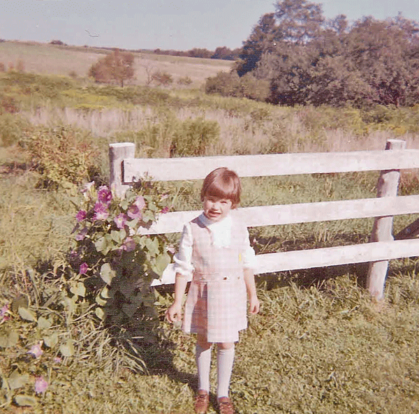 with flowers